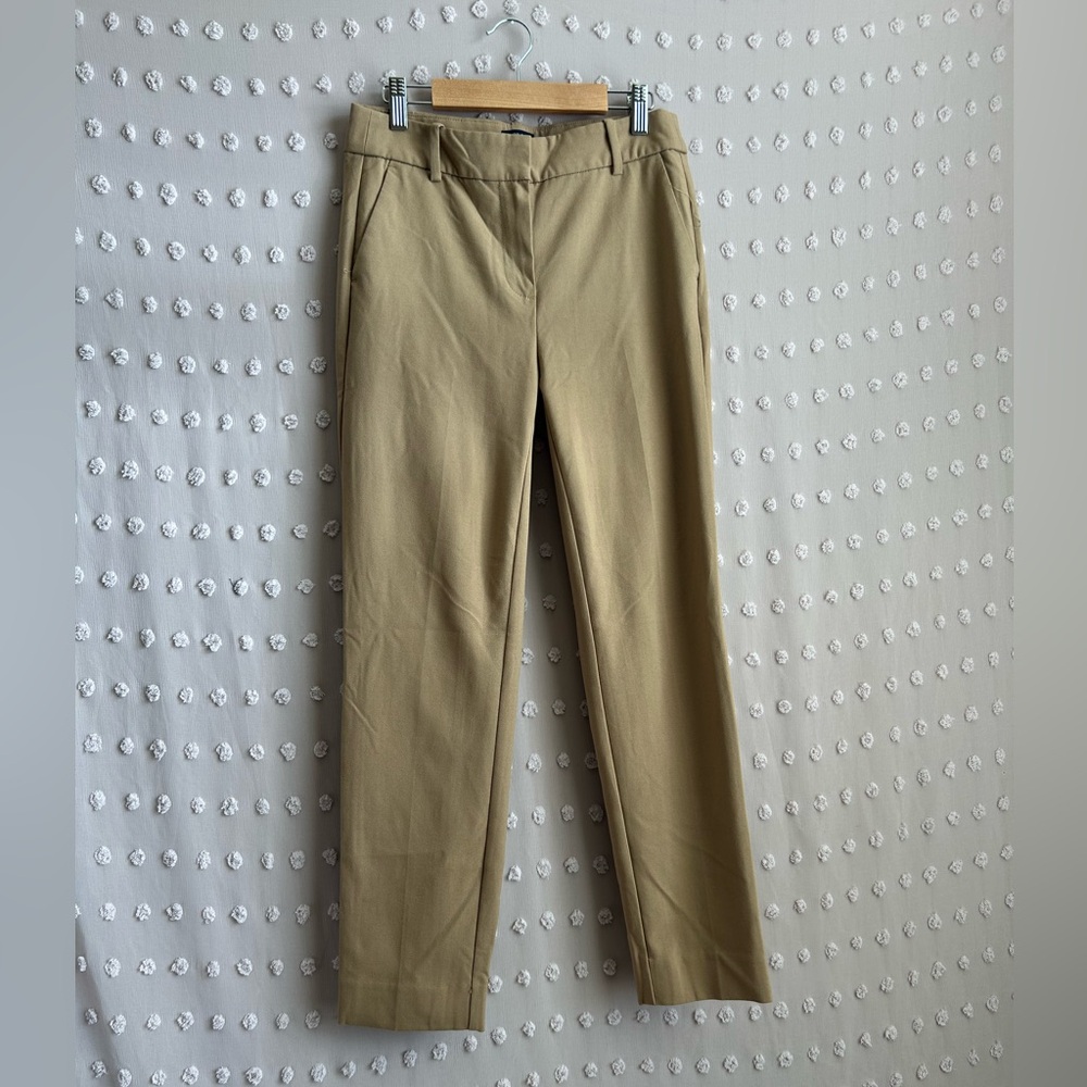 J. Crew Women’s Ruby Crop Pant Straight Leg Sz 0 Camel Brown